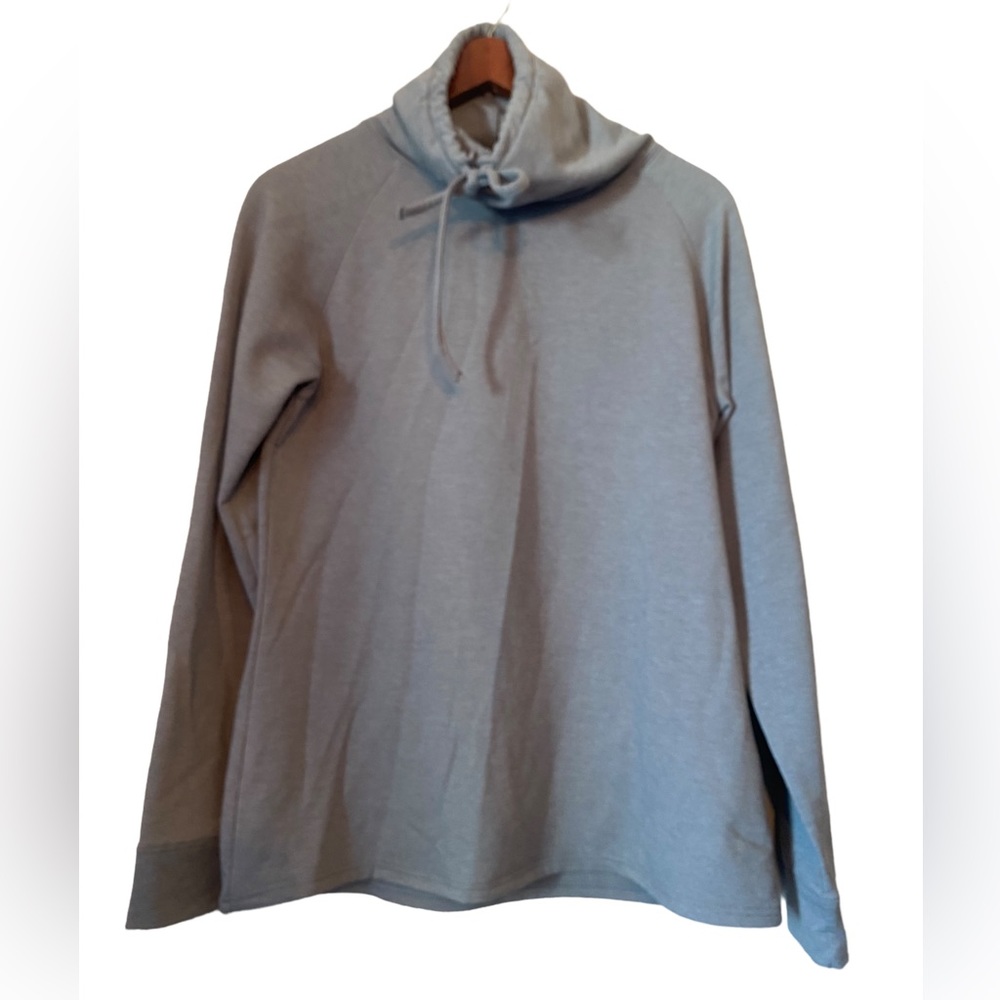 32 Degrees Heat Steel Blue/Gray Long Sleeved High Neck Sweatshirt